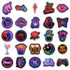 Wholesale 50 selling colorful neon graffiti stickers selling neon cherry waterproof decorative stickers