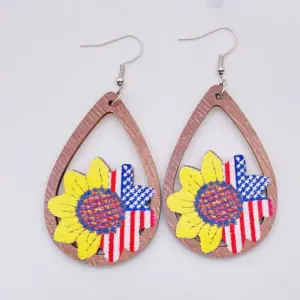 JE0792C / Wooden earrings