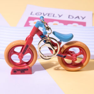 Orange-bicycle / Golden Lobster clasp