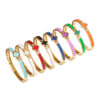 Wholesale Stainless steel colorfast jewelry, titanium steel four-leaf clover bracelet