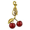 Wholesaletrade wholesale crystal red cherry key chain bag pendant car key chain fruit pendant