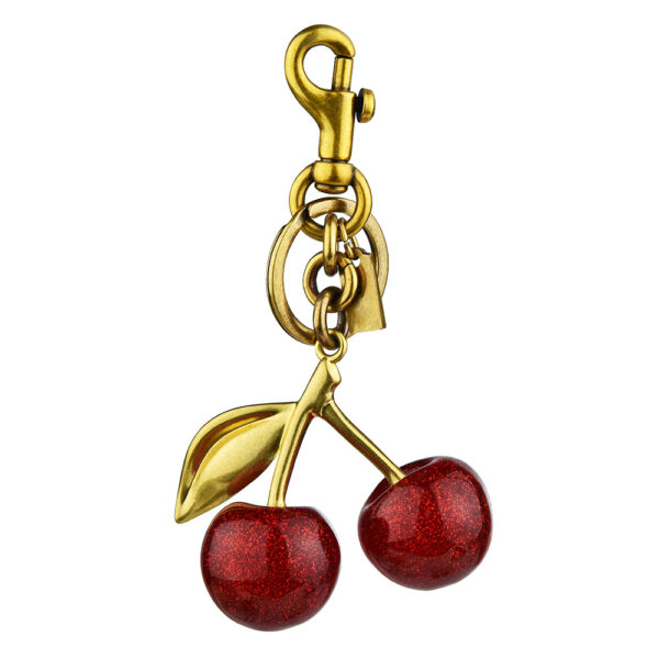 Wholesaletrade wholesale crystal red cherry key chain bag pendant car key chain fruit pendant