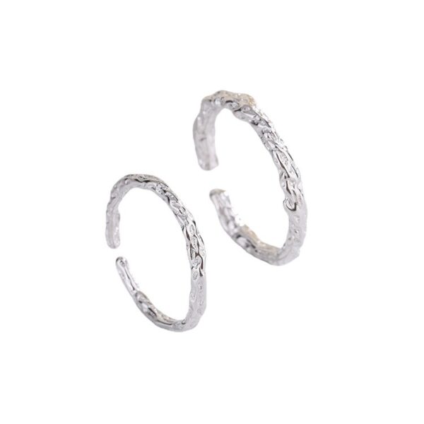 oly-ee82a504245809772d7c2cb8f5e13018 Wholesale S925 Sterling Silver Wood and Branch Couple Ring Niche Design Student Male and Female Pair Ring Hand Ornaments Valentine's Day Gift