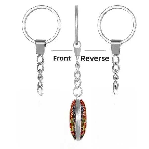 Wholesale United States Independence Day Memorial Keychain In Alloy, Perfect For Celebrating National Pride