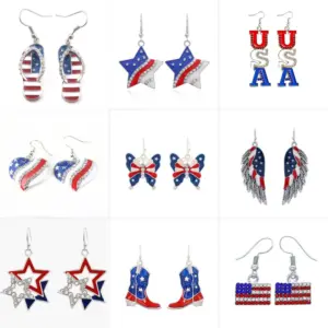 Wholesale Classic Style Heart Shape Butterfly Zinc Alloy Drop Earrings For Women's Holiday Daily