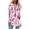 oly-eeaf4995e25afe2e5b365a9cec4f1dab Wholesale Spring 3D ValenTine's Day HearT PrinT Women's Casual Loose RounD Neck Long-sleeveD T-shirT