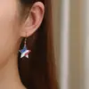 Wholesale Handmade Simple Style Pentagram Ear Hook For Women In 18K Real Gold Plated With 316 Stainless Steel Ear Pin