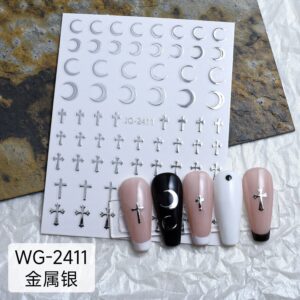 Silver crow heart (wg-2411)