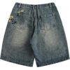 Wholesale High Waist Denim Shorts Loose Shorts Jeans Casual Street Women's Denim Wide Leg Shorts Women