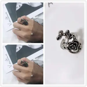 J077 Rose Flower / Adjustable Opening