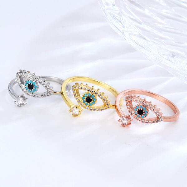 oly-ef1b41dd5efe1f893acaf345d356c7f3 Wholesale Devil's Eye Ring Women's Fashion Light Luxury High-end Niche Design Blue Eye Ring