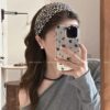 Wholesale South Korea Retro Leopard Print Wide Edge Hair Band High Cranial Top Pressure Hair Wash Simple Hair Band Hair Card