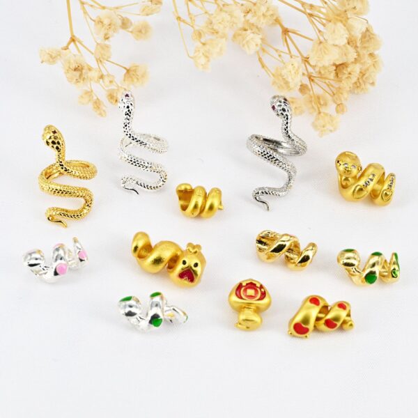 oly-ef7c0d795394415fccd35fd645a164bf Wholesale Snake Running Ring Rolling Snake Love Winding This Year Zodiac Twisted Snake Handstring Bead Jewelry Pendant Accessories
