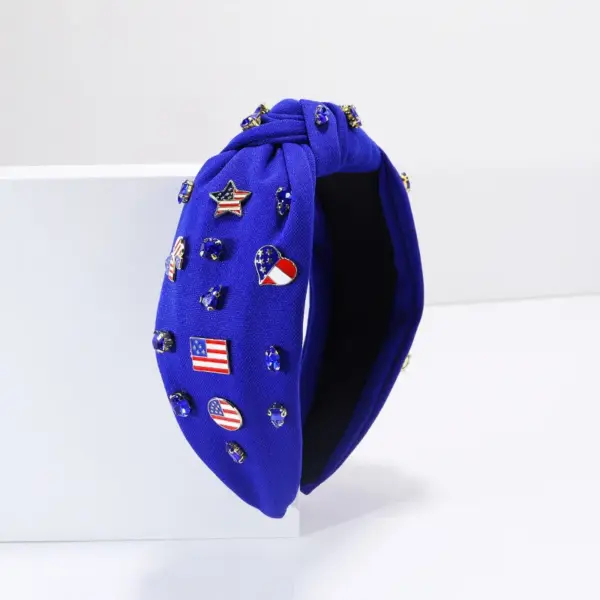 oly-efb1d9f1b74a75c1648bcab495dac682 Wholesale Flag Series Women's Alloy Hairband With Rhinestones Holiday Oil Drop Crown Spring Summer