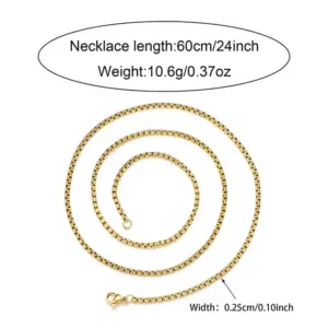 2.5mm Square Box Chain