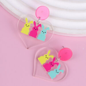 Rose red love rabbit
