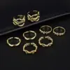 Wholesale Geometric Open Rings For Women In Copper With 14K Real Gold Plated Electroplated Finish And Zircon Inlay