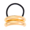 Wholesale Retro Alloy Geometric Concave and Convex Elastic Hair Tie Elegant Hairpin Versatile Hair Rope Retro Headband