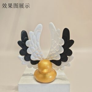 Large black and white wings (duck not included)