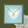 Wholesale Simple Style Cross Heart Shape Copper Plating Inlay Zircon 18k Gold Plated Pendant Necklace