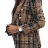 Wholesale Autumn and Winter Women’s Popular Suit Long-Sleeve Double-Breasted Printed Suit Small Outerwear Top