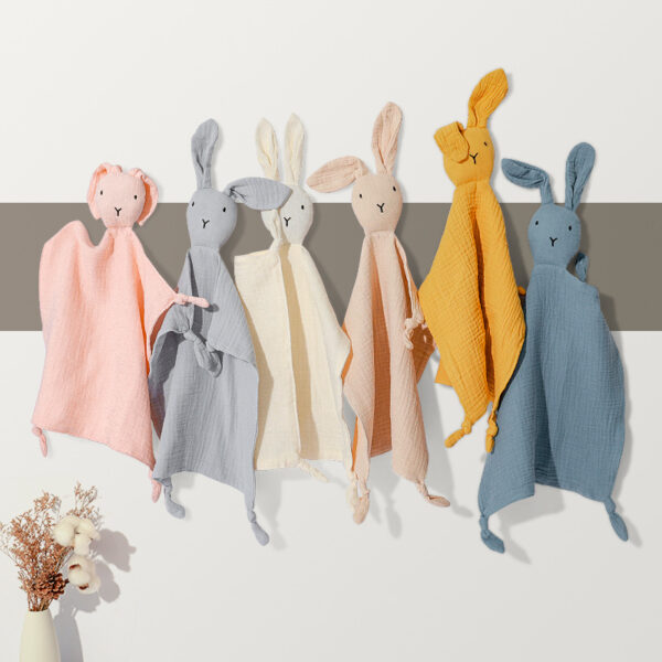 oly-f04254f38c90a6b567e2e952c5a2ded1 Wholesale Baby antennae cotton gauze antennae baby sleeping doll rabbit handkerchief pacifying toy