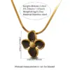Wholesale 304 Stainless Steel Plastic Flower Electroplating PVD Coated Stone-Free 18K Gold Plated Imitation Gold Golden Plated Casual Elegant Cute Snake Chain Multicolor-Golden Yellow Earrings Necklace Jewelry Set