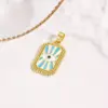 Wholesale Handmade Moon Pendant Necklace With Golden Plated Copper And Water Plating, Featuring Ball Chain In Sibling Suit Style