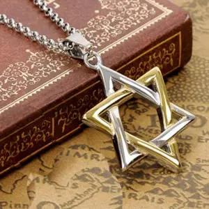 Gold Pendant + Pearl Chain, 3.0mm Thick, 50cm Long [Item No. D10-06]