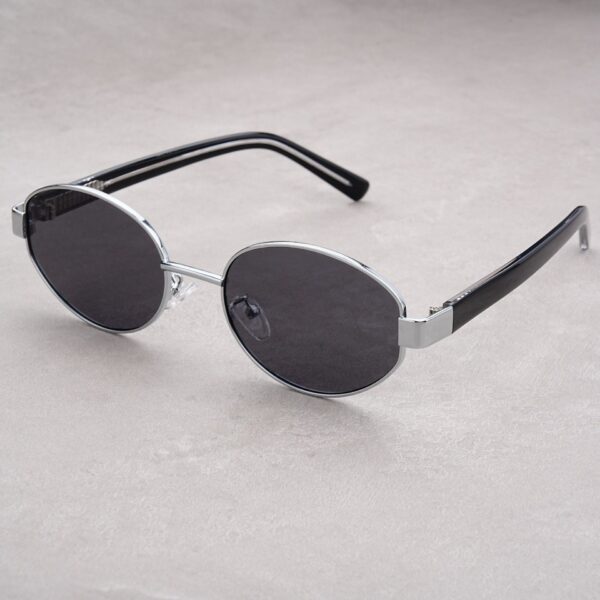Wholesale Retro Texted Thick Leg Oval Polarized Sunglasses Retro-style Quiet Anti-UV Sheet Core Leg Sunglasses