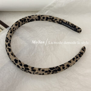 1.5cm light leopard print headband