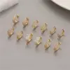 Wholesale Circle Hoop Earrings For Women In Copper With Zircon Inlay, Simple Style Featuring Copper Ear Pins