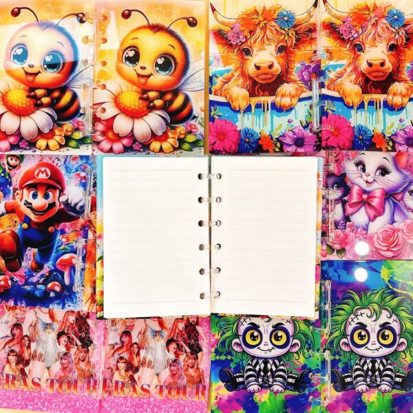 Wholesale Acrylic Notebook TK Explosions Loose-leaf A7A5 Highland Cow Mary Cat Taylor Mario Animal OLY Exclusive
