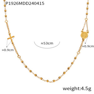 P1926-gold necklace