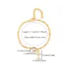 Wholesale Jewelry Elegant Simple Style Classic Style Cross Heart Shape 201 Stainless Steel Artificial Crystal Copper Bracelets Coffee Bean Chain