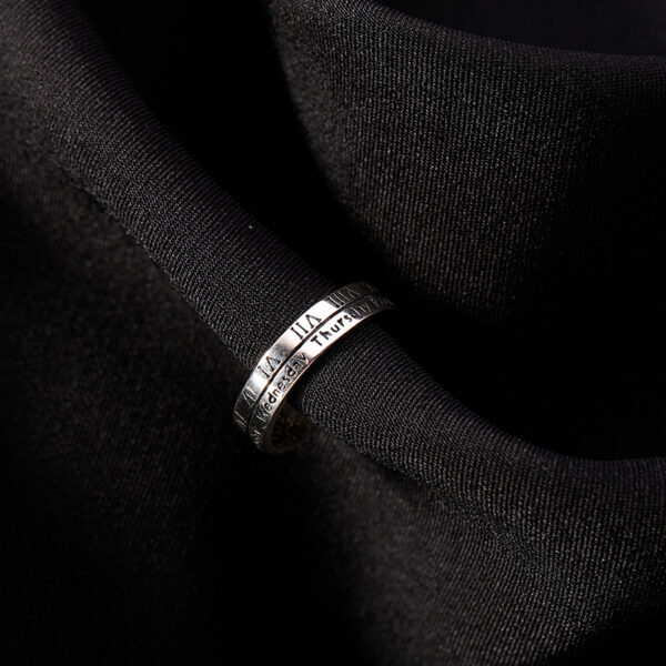Wholesale Roman Numeral Ring for Women Trendy Cool Style Men's Index Finger Ring  Valentine's Day Gift to Girlfriend Couple Ring