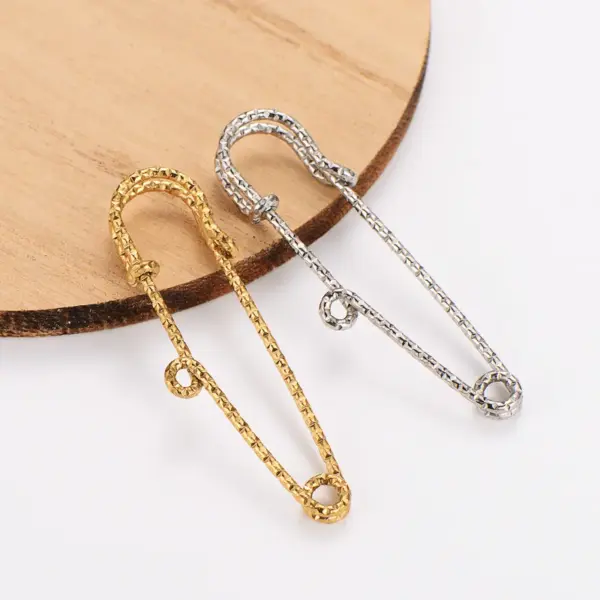 Wholesale Unisex 304 Stainless Steel DIY Fashion Accessory In Commute Style With Electroplated Finish