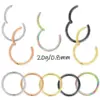 oly-f142795d78339e707b79621fec209162 Wholesale Nose Rings & Studs Simple Style Circle 304 Stainless Steel Plating 18K Gold Plated Nose Pin