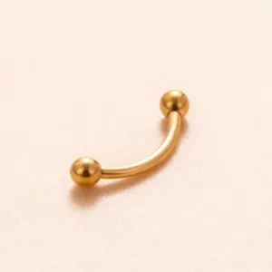 Gold / Eyebrow Nails-10mm