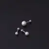 Wholesale 1 Piece 316L Stainless Steel Imitation Pearl Geometric Waterproof Non Tarnish Surgical Steel Ear Cartilage Rings & Studs