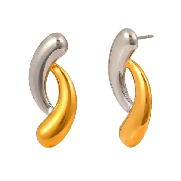 Wholesale Retro Heart Shape Stud Earrings For Women In Durable 304 Stainless Steel