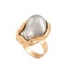 oly-f18f22de7fdfd73e006a575abcd64e09 Wholesale jewelry baroque inlaid shaped pearl ring retro irregular alloy rings