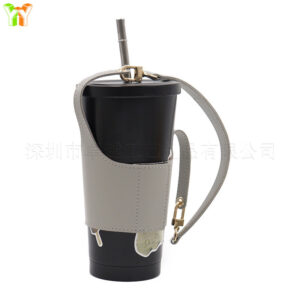 Light gray single-sided leather