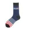 Wholesale Men's Independence Day Sport Cotton Stripe Socks For All Seasons, Comfortable And Breathable