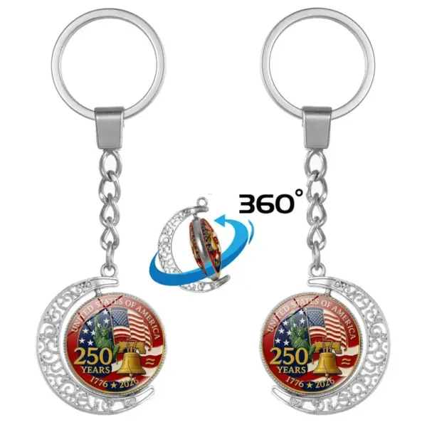 oly-f1d793cd935e31b5c1416c2370bc6711 Wholesale American Flag Key Chain With Alloy Material, Bag Charm For American National Day Celebration