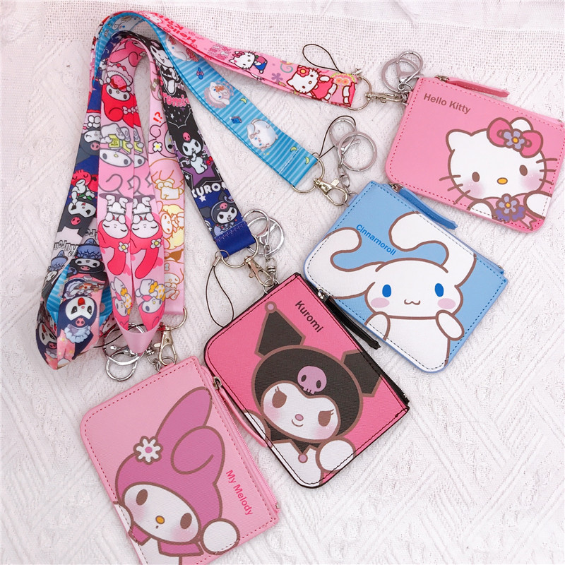 Wholesale Cartoon Kurumi Yugui Dog Card Set Change Work Card Set Work Card Tag with Key Ring Lanyard Neck