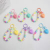 oly-f228014ba6679ce4ddc611ea54d168ff Wholesale Fresh Style Bow Love Bead Pendant ins Colorful Beaded Wrist Chain Car Keychain Accessories Women
