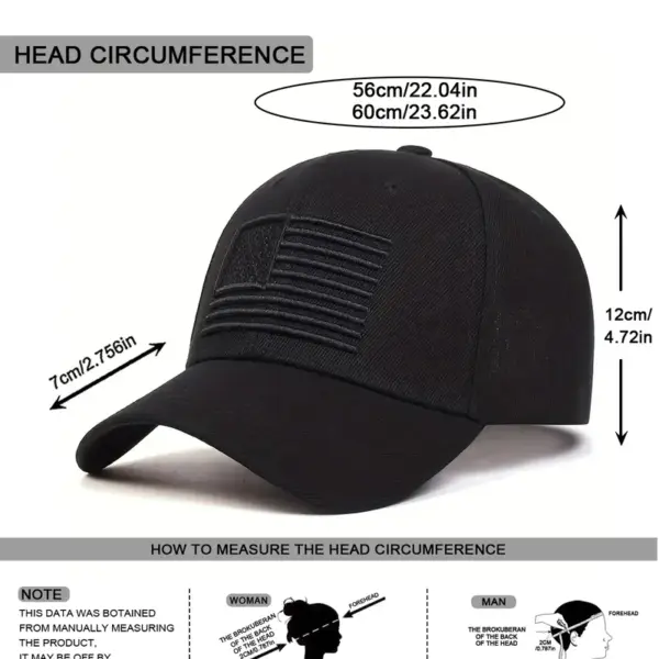 Wholesale American Flag Women's Hip-Hop Baseball Cap With Curved Brim For Outdoor Use, Made Of Polyester Featuring Embroidery