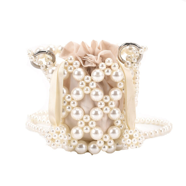 oly-f2adb378fc5e56ed4702aa636679a79b Wholesale Fresh and Sweet Pearl Woven Small Bag Women's Fashion Stylish Handbag Fairy Crossbody Women's Bag