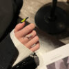 Wholesale Winding Snake Ring for Women, Super Flash Micro-Paved Zircon Opening, Adjustable Ring, Cool Style Niche Design Ring
